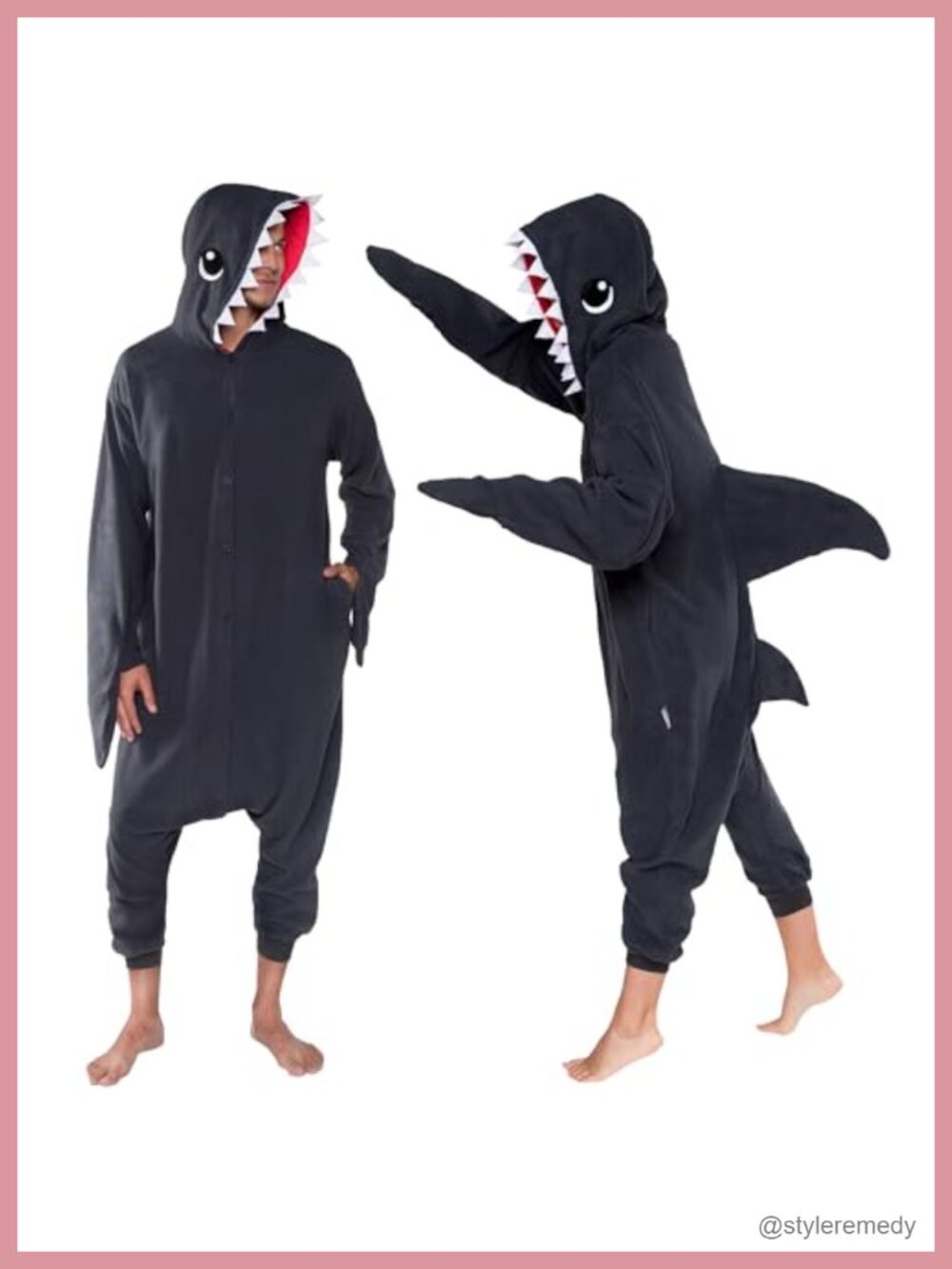 Shark Onesie Adult Halloween Costume One Piece Cosplay Pajama